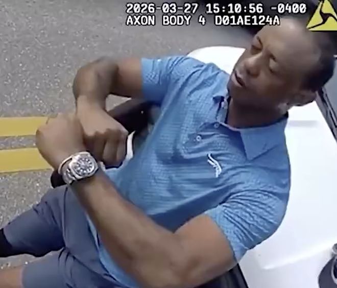 老虎伍兹被捕画面曝光!神志不清+直接打电话给特朗普,否认毒驾 - 2