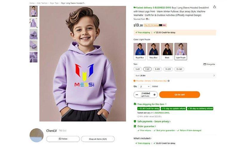 足球天王梅西告Temu、Walmart中国卖家侵权 - 2