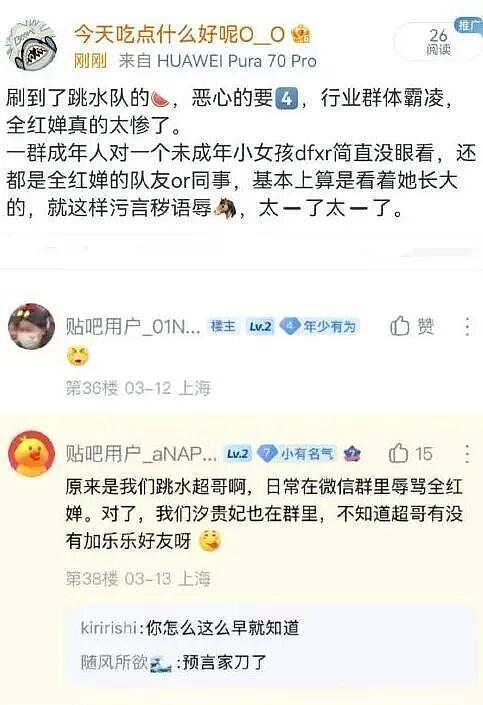 全红婵陈芋汐微信群事件:群规禁止攻击其他运动员,全红婵除外(组图) - 13