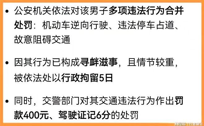 广东逆行堵路“路霸”后续:硬刚交警下场很惨,处罚结果大快人心(组图) - 6