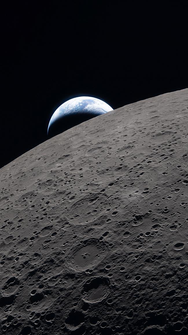 NASA史诗级月球影像,揭示54年未见的宇宙奇观(组图) - 1