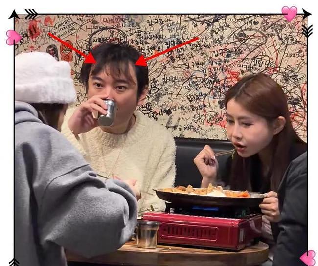 王思聪带三个美女韩国吃饭被偶遇，头发稀疏 - 1