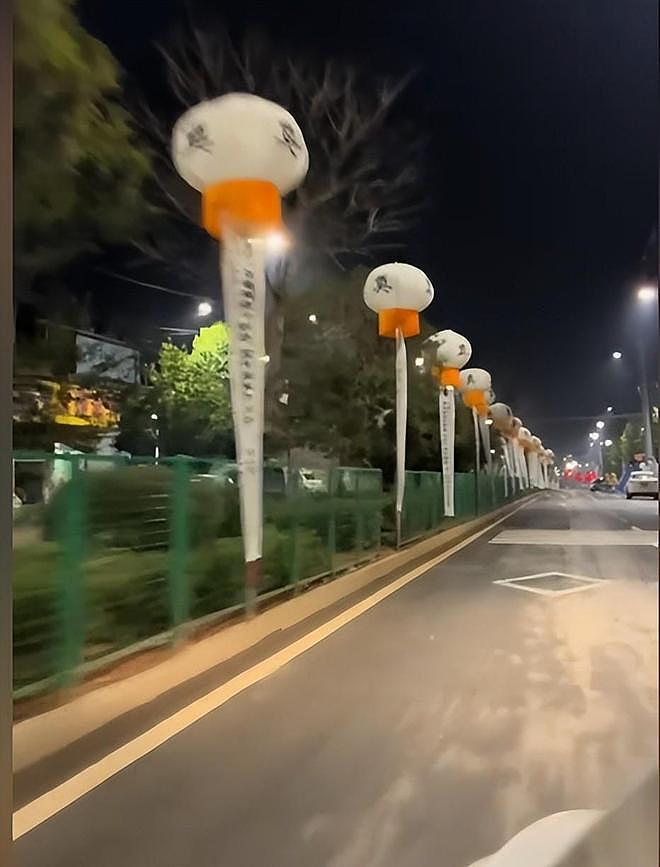炫丧？湖南一公路插百米白灯笼，官方介入调查，结果和想的不一样（组图） - 4