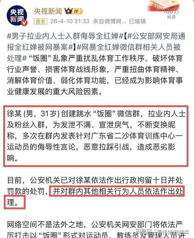 全红婵风波大结局！事件涉多位运动员，一人已被抓，处罚结果曝光 - 19