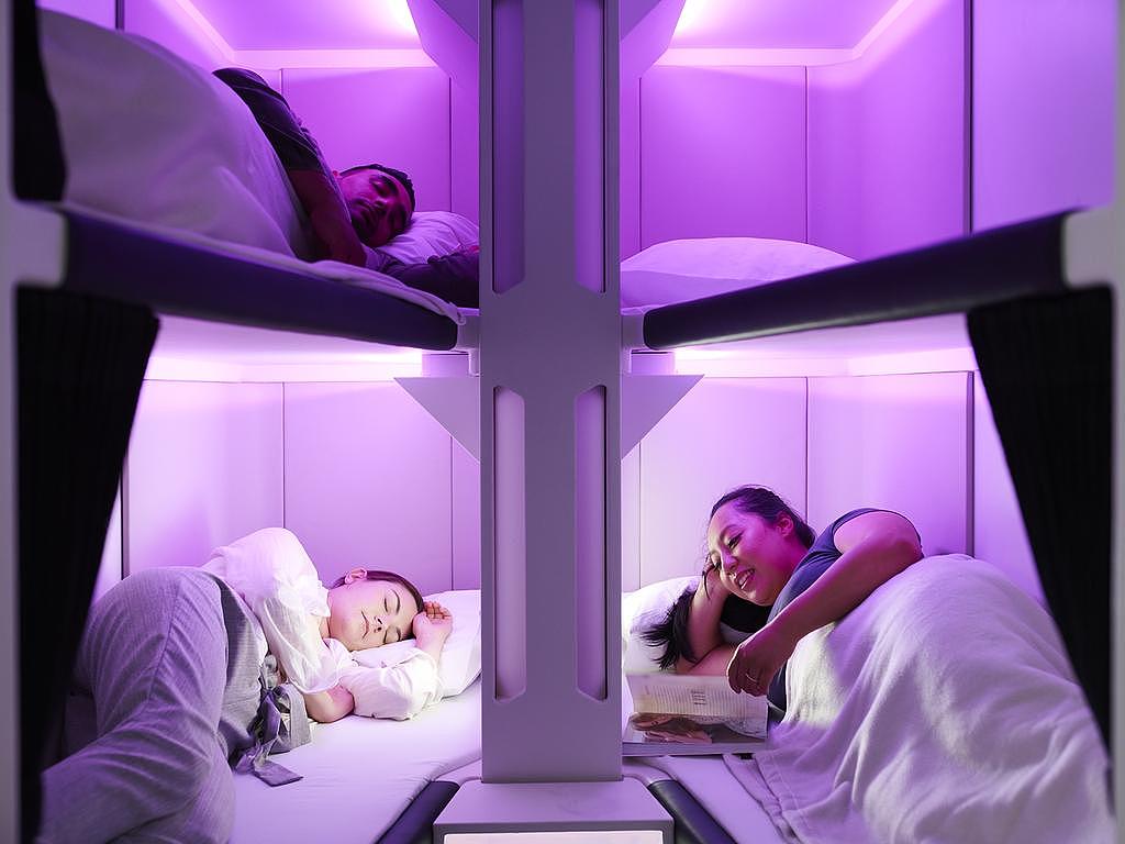 新西兰航空推出经济舱睡眠舱：4小时躺平要价$495（组图） - 1