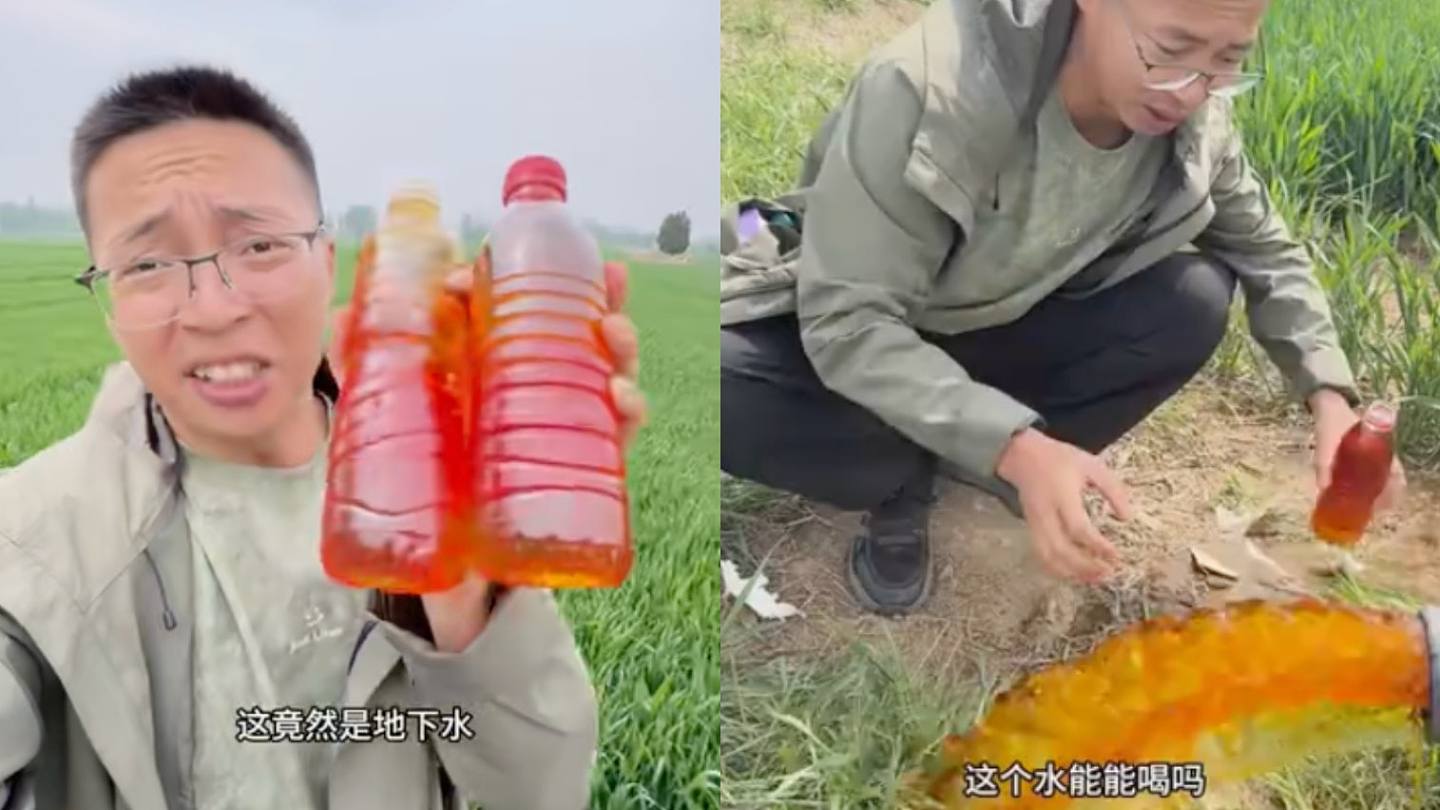河北红色地下水灌溉麦田,村民不吃自家粮(组图) - 1