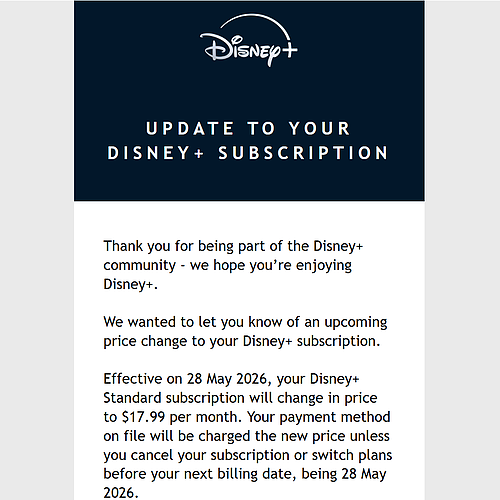 澳洲Disney+不到一年半再涨价!高级年费飙至$249.99(组图) - 1