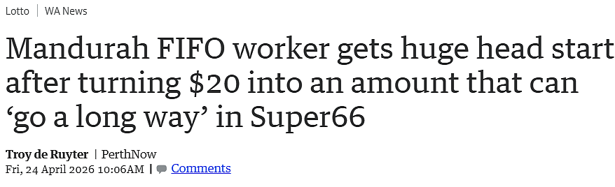 仅花$20!西澳FIFO生日中$25.3万,第一件事竟是还房贷(组图) - 1