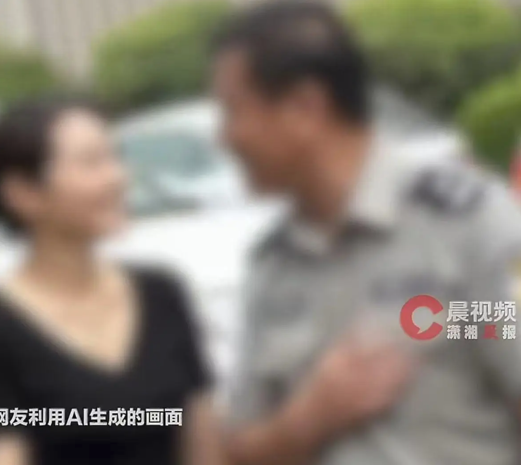 保安扇女子耳光后遭AI恶搞和好共舞,引爆二次伤害(组图) - 1