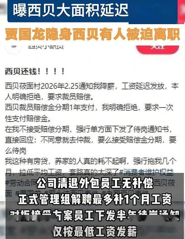 西贝人设崩塌大面积欠薪！6亿亏损全让员工扛（组图） - 4