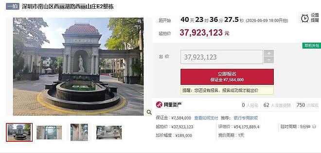 一次加价2211万!深圳豪宅竞拍者悔拍:758万保证金打水漂 - 6