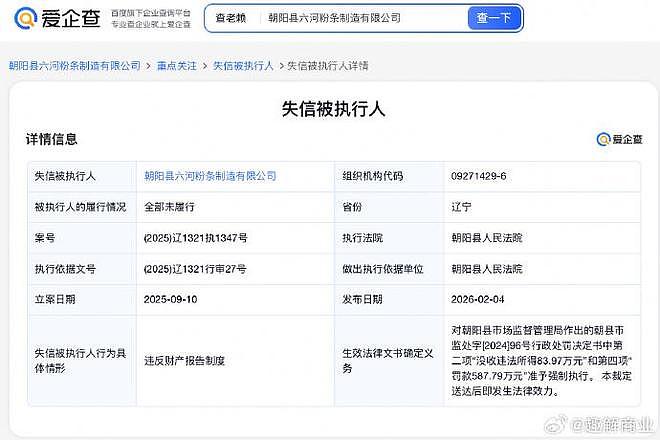 671万罚款说拒就拒？红薯粉条厂家破罐破摔，东北雨姐惨遭热议（组图） - 1