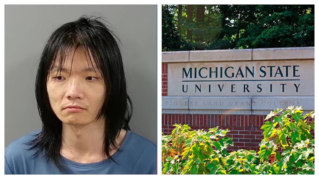 华裔男子涉闯美国密歇根州立大学制冰毒，当场被捕遭起诉 - 1