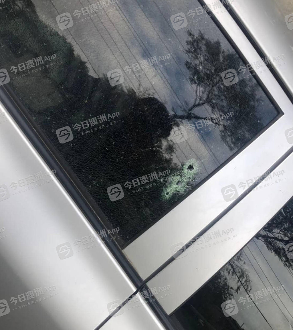 吓人！中国留学生澳洲华人区遭枪击，车窗爆裂躲过一劫！后怕：“如果当时不是躺着就完了”（组图） - 2