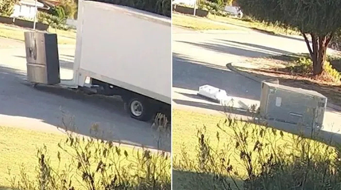 珀斯Willetton惊现“疯狂盗车”!5万澳元货车被偷,冰箱直接掉街上(图) - 1