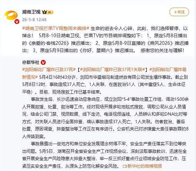 浏阳烟花厂爆炸致37人遇难，涉事企业多次违规，多档综艺延迟播出（组图） - 10