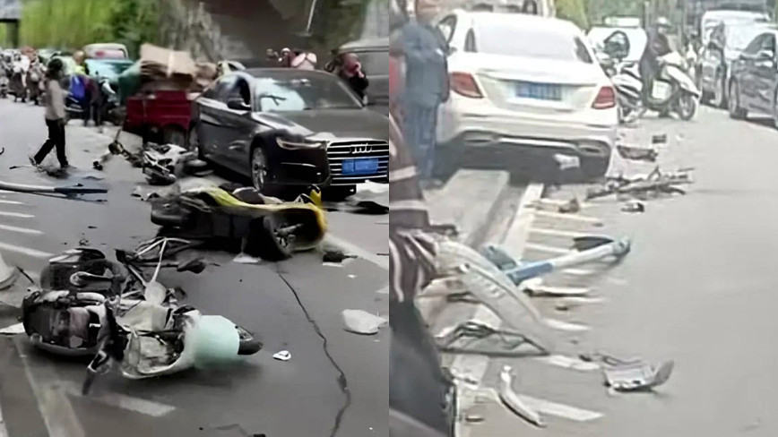 2死6伤！重庆肇事车撞倒多人，现场惨烈画面曝光（组图） - 1