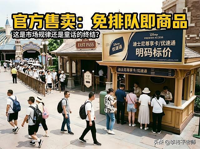 花500块去迪士尼当NPC?万元通道合法插队,普通游客排队到崩溃(组图) - 2