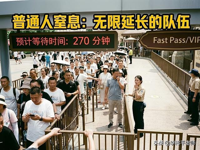 花500块去迪士尼当NPC?万元通道合法插队,普通游客排队到崩溃(组图) - 3