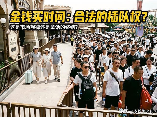 花500块去迪士尼当NPC?万元通道合法插队,普通游客排队到崩溃(组图) - 4