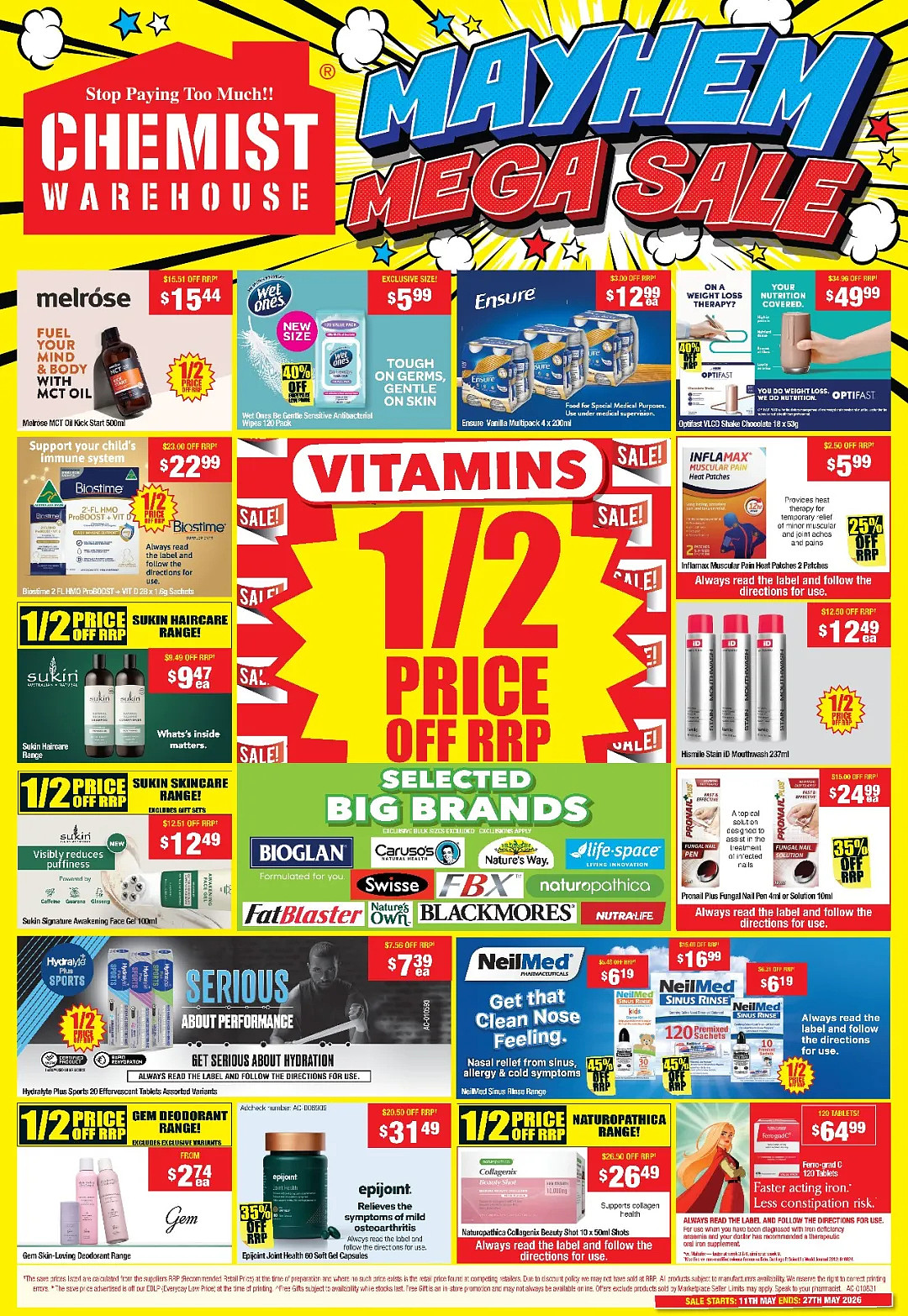 大量半价+折上折!【Chemist Warehouse】药店 最新一期 优惠目录 - 2