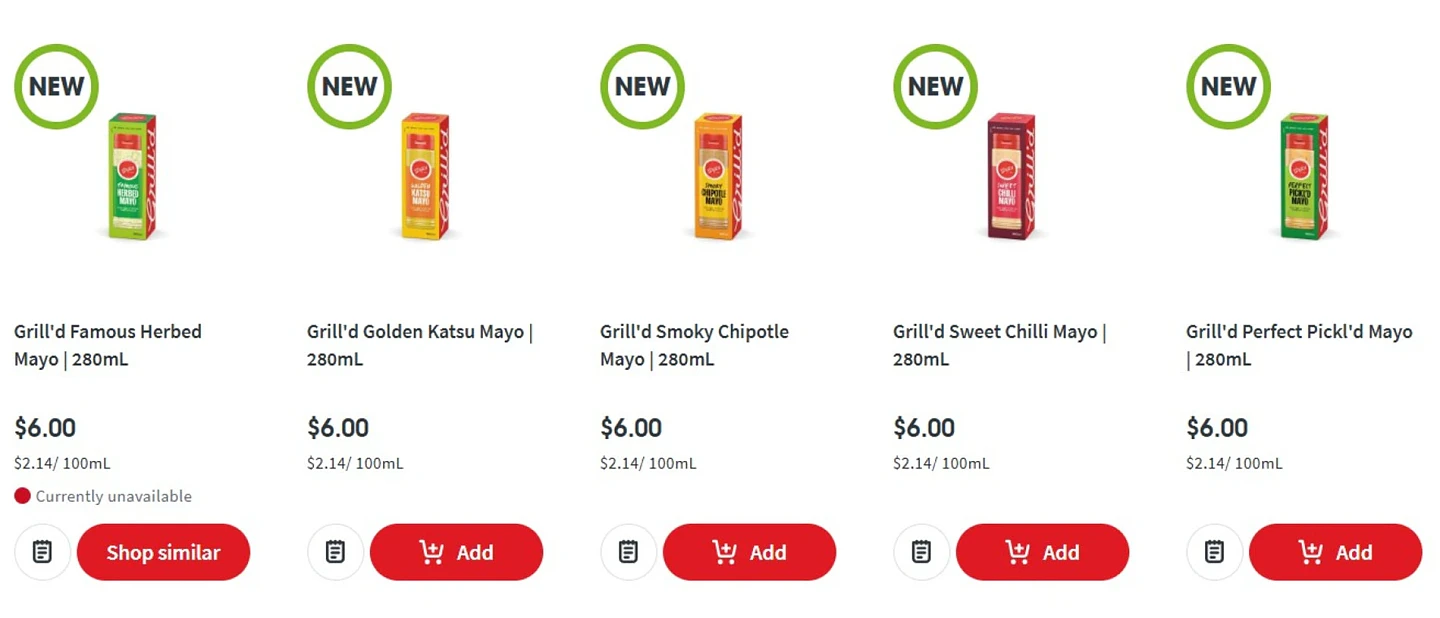 低至$6！Grill'd 7款“神仙酱汁”上架Coles，粉丝连跑3家店抢购（组图） - 5