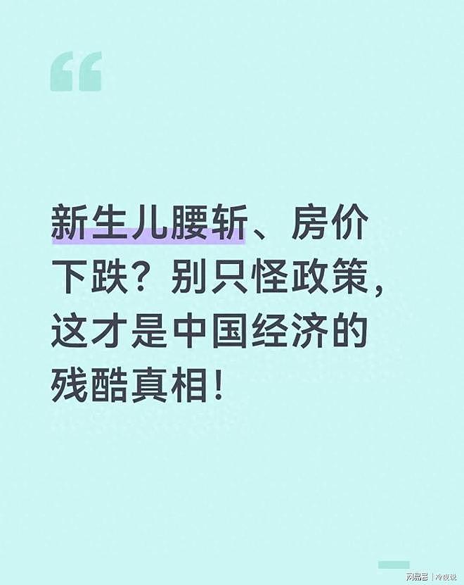 新生儿腰斩、房价下跌?别怪政策了,这才是中国经济的残酷真相(组图) - 4
