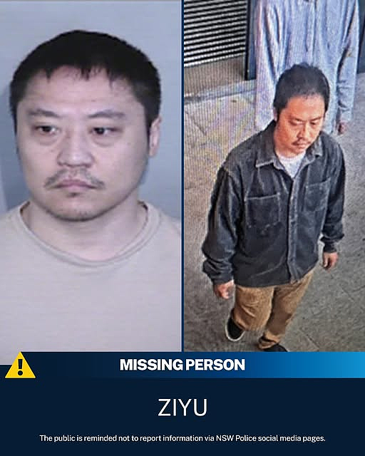 紧急寻人！悉尼华男失联，警方呼吁民众提供线索（图） - 2