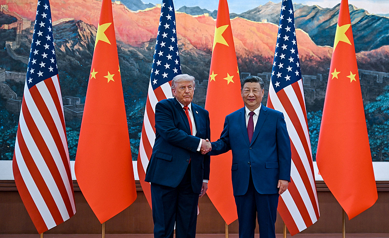 中美领导人北京会晤！特朗普称赞习近平“伟大领导人”（组图） - 2