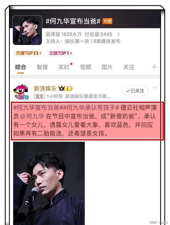 王鸥宣布单身不到两个月,何九华宣布当爹,称二胎还希望是女儿! - 3