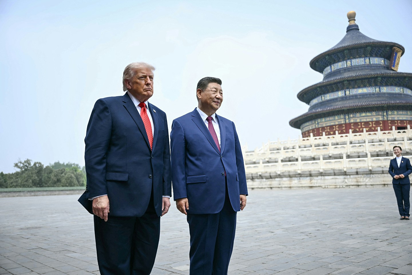 特朗普访华，与习近平一同参观天坛，大赞：中国真美（组图） - 2
