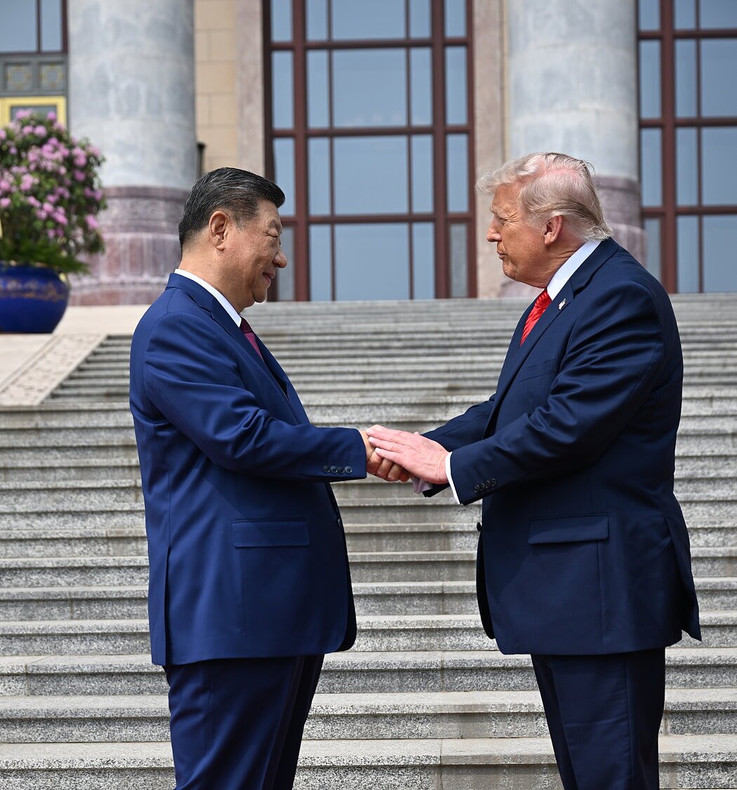 从肢体语言看习近平与特朗普的迥异风格（组图） - 1