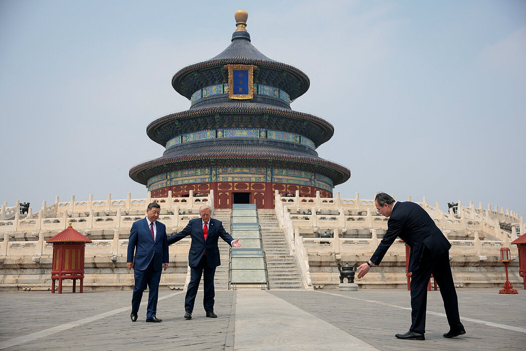 从肢体语言看习近平与特朗普的迥异风格（组图） - 2