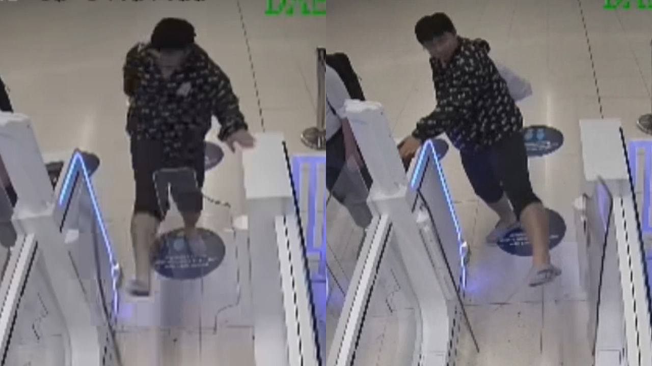 暴踢闸门辱骂关员，中国男子大闹曼谷机场遭索偿兼终身禁入境（组图） - 1