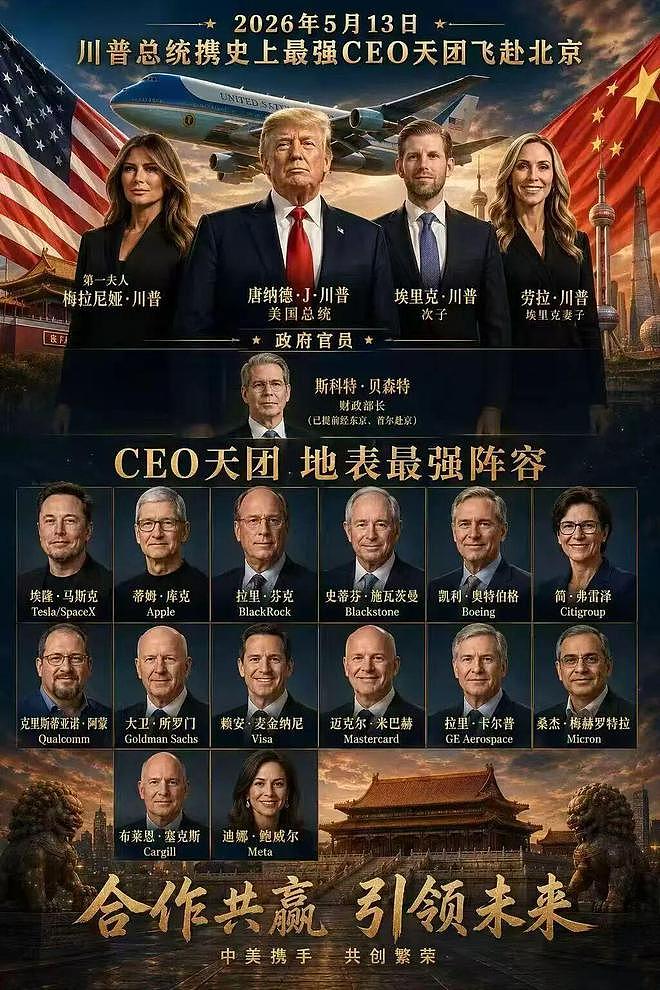特朗普CEO天团访华，大佬们第一学历大起底（组图） - 1