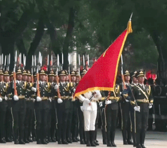 特朗普抵京当晚在机场执勤的礼兵震撼外网，详情披露：来自武警北京总队某部，哨兵离专机最近15米，担负特殊任务“夏不穿单、冬不穿棉” - 19