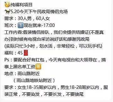 中国造假又一桩，河南省爆民政局找90人假结婚充场面 - 2
