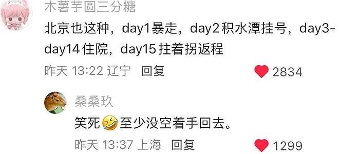 全球哪些城市能撑14日游？网友神回复笑翻全网（组图） - 6