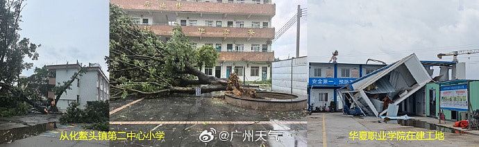 广州惊现龙卷风!肆虐3分钟掀翻工地建筑,大树连根拔起(视频/组图) - 7