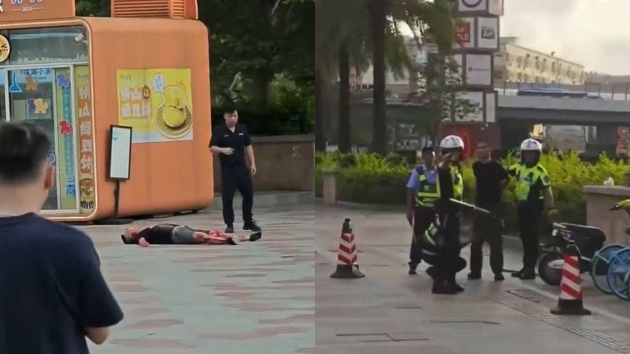 传珠海知名商圈爆斩人案，男子浴血倒地，凶徒悠闲离开被捕 - 1