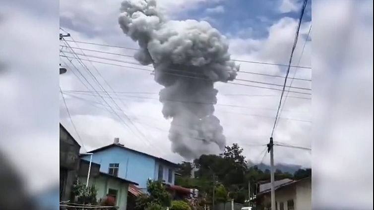缅甸存放矿用炸药建筑物爆炸　BBC：至少55死数十人伤（组图） - 1