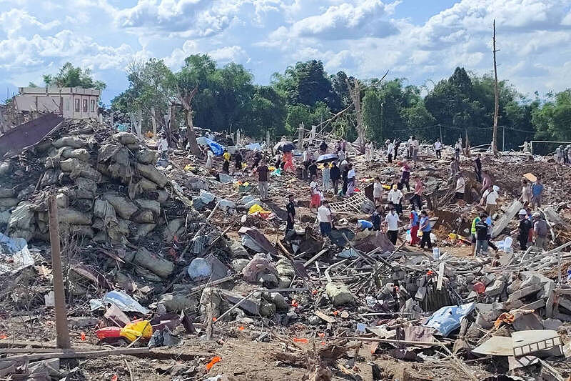缅甸东北部矿用炸药库爆炸，逾45人丧生、70伤（图） - 1