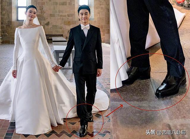 奚梦瑶大婚晚宴现场曝光,穿89年生日古董礼服,何猷君增高鞋出圈(组图) - 5