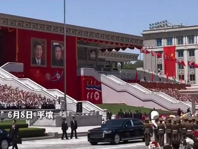 金正恩为习近平举行欢迎仪式,挂巨幅像,现场曝光(图) - 1