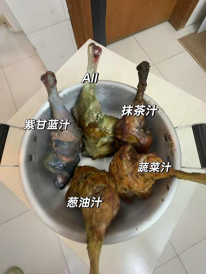“鹅腿风波”后“鸭腿染色”实验火了！实锤葱汁无法渗透骨肉（组图） - 3