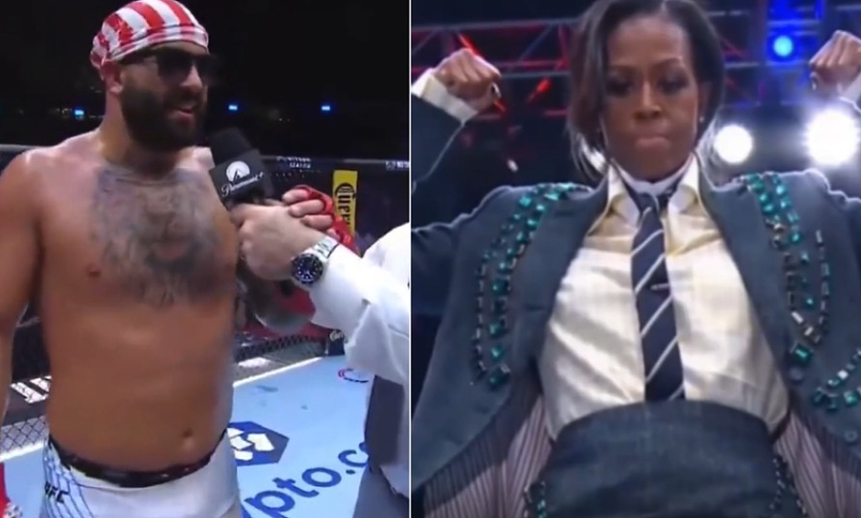 在白宫赢得比赛后,UFC选手大喊“米歇尔是男人” - 1