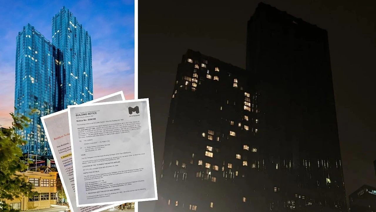 空调漏水引发火灾断电,墨尔本公寓楼被紧急疏散!住户有家不能回(组图) - 1