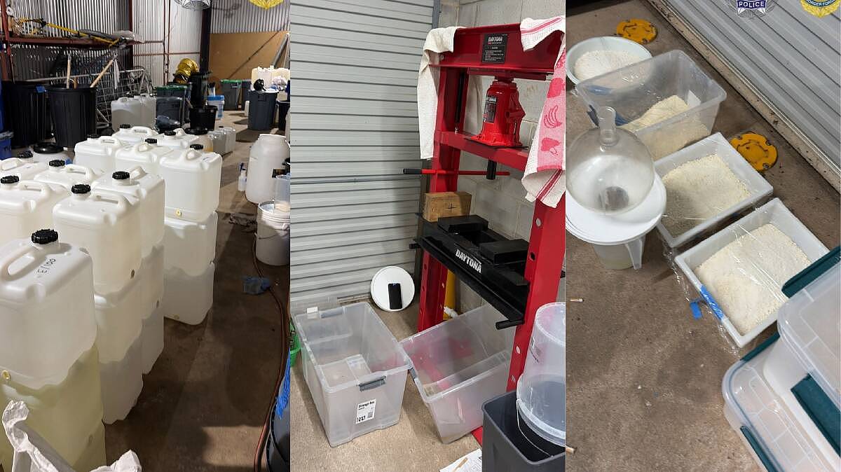 汽车零件藏120公斤毒品!澳警方突袭大型制毒工厂,6人落网 - 1
