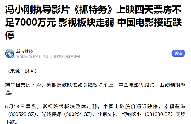 冯小刚新片票房惨败，袁立发文嘲讽其时代终结 - 3