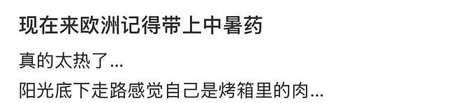 “带父母旅游，落地第一天妈妈晒脱水进医院” 热浪席卷欧洲，中国游客崩溃逃离（组图） - 1